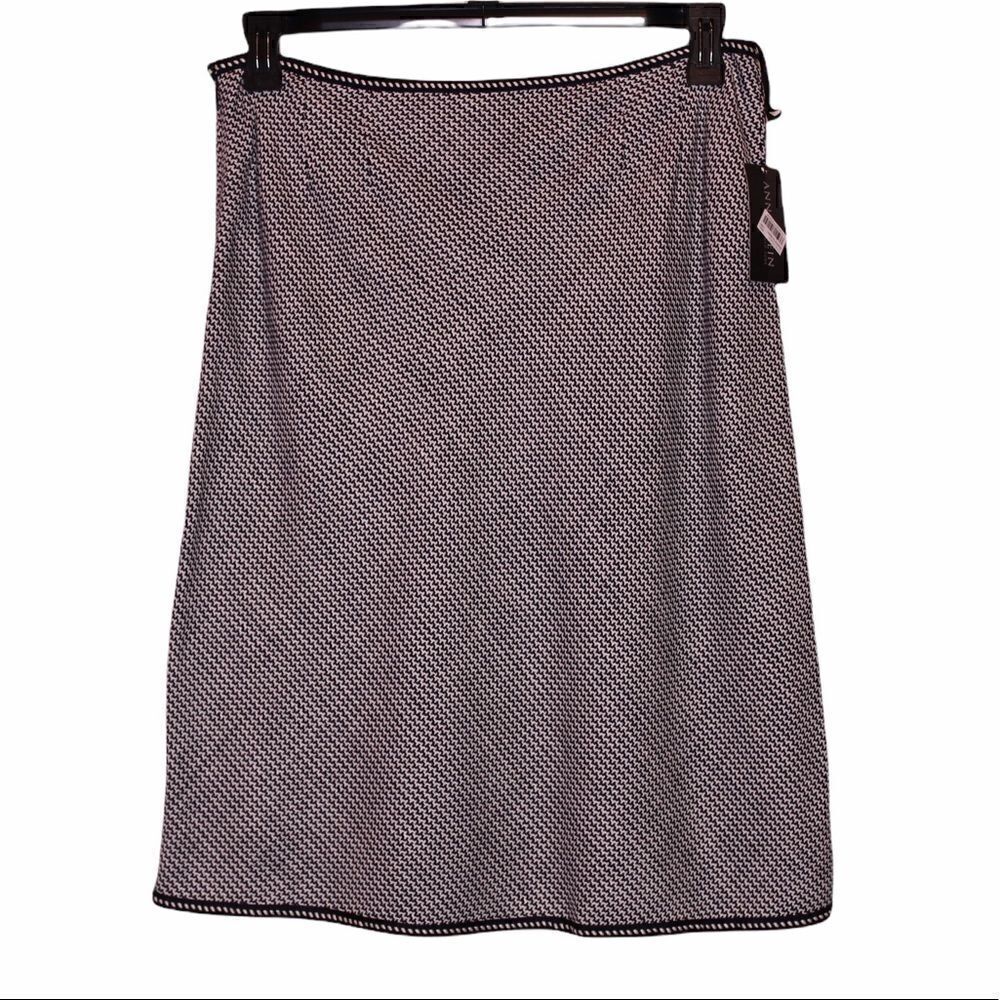 ANN KLEIN New York Linen Career Skirt Size 12